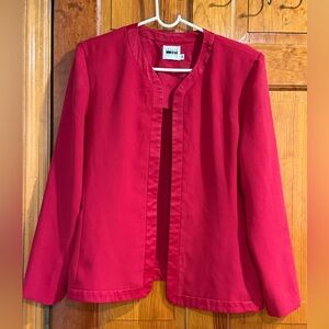 Leslie Fay Vibrant Red Blazer